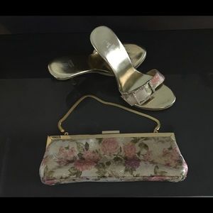 NWOT ~ Evita Heels and Clutch